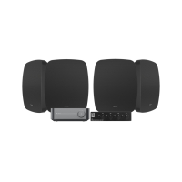 WiiM Amp med SC4B & 2 par Klipsch RSM-525 Svarta Utomhushögtalare