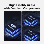 WiiM Vibelink Amp stereoförstärkare med DAC, mörkgrå WiiM Vibelink Amp stereoförstärkare med DAC, mörkgrå